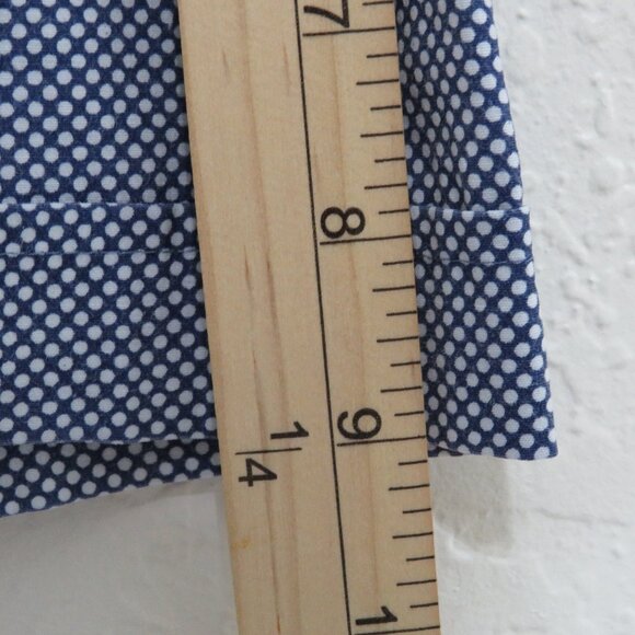 Guide London* Men's Short Sleeve Button Down Curved Hem Polka Dot Shirt~ Size XL - Picture 10 of 11